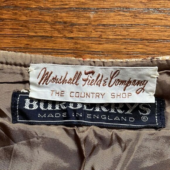 Vintage Burberry Pleated Wool Skirt - Picture 3 of 7